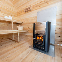 Dundalk LeisureCraft CT Wood Burning Georgian Cabin Sauna with Porch 6 Person | CTC88PW