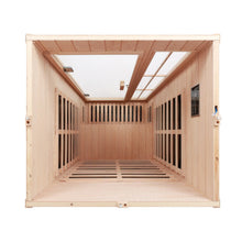Deluxe version Plus One person Far infrared Hemlock Sauna room with LED colour lights | D0102HQACIU