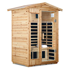 Old Fir Wood Far Infrared Outdoor Sauna Room For 2 Person | D0102XFJ9J8