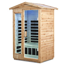 Old Fir Wood Far Infrared Outdoor Sauna Room For 2 Person | D0102XFJ9J8