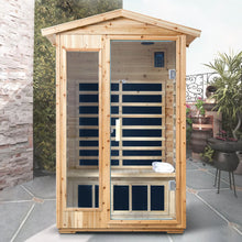 Old Fir Wood Far Infrared Outdoor Sauna Room For 2 Person | D0102XFJ9J8