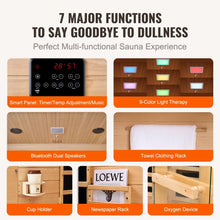 VEVOR Far Infrared Wooden Sauna Room Home Sauna Spa for 3 to 4 Person 2470W | D0102HAJFJX