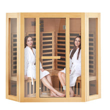 VEVOR Far Infrared Wooden Sauna Room Home Sauna Spa for 3 to 4 Person 2470W | D0102HAJFJX