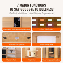 VEVOR Far Infrared Wooden Sauna Room Home Sauna Spa for 3 to 4 Person 2580W | D0102HS09Q8