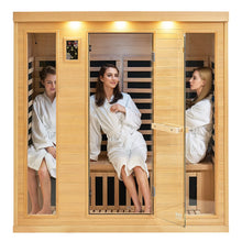 VEVOR Far Infrared Wooden Sauna Room Home Sauna Spa for 3 to 4 Person 2580W | D0102HS09Q8