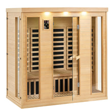 VEVOR Far Infrared Wooden Sauna Room Home Sauna Spa for 3 to 4 Person 2580W | D0102HS09Q8