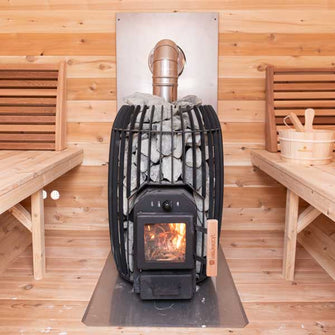 LeisureCraft TimberGlow 14 Wood Burning Sauna Heater With Rocks | 120224