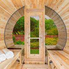 Dundalk Leisurecraft CT Electric Heated Serenity MP Barrel Sauna 4 Person | CTC2245MPE