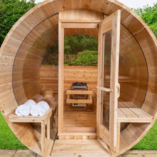 Dundalk Leisurecraft CT Electric Heated Serenity MP Barrel Sauna 4 Person | CTC2245MPE