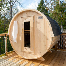 Dundalk Leisurecraft CT Electric Heated Harmony Barrel Sauna 4 Person | CTC22E