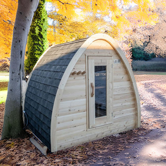 Dundalk Leisurecraft CT Wood Burning MiniPOD Sauna 2-4 Person | CTC77MW