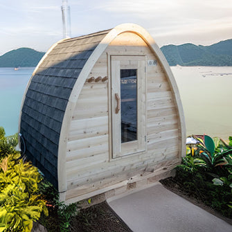 Dundalk Leisurecraft CT Electric Heated MiniPOD Sauna 2-4 Person | CTC77ME