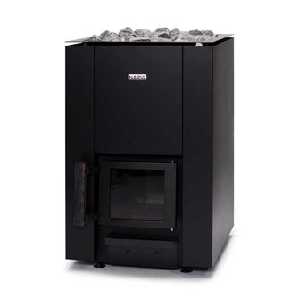 Narvi Kaamos 20 Wood Burning Sauna Heater With Rocks and Chimney Adpator | NARKAAM