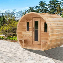 Dundalk LeisureCraft CT Wood Burning Elation Barrel Sauna 4 Person | CTC2424W