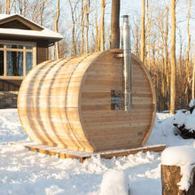 Dundalk Leisurecraft CT Electric Heated Elation Barrel Sauna 4 Person | CTC2424E