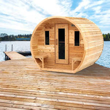 Dundalk Leisurecraft CT Electric Heated Elation Barrel Sauna 4 Person | CTC2424E