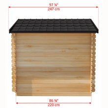 Dundalk LeisureCraft CT Wood Burning Georgian Cabin Sauna 6 Person | CTC88W
