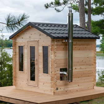 Dundalk Leisurecraft CT Electric Heated Georgian Cabin Sauna 6 Person | CTC88E
